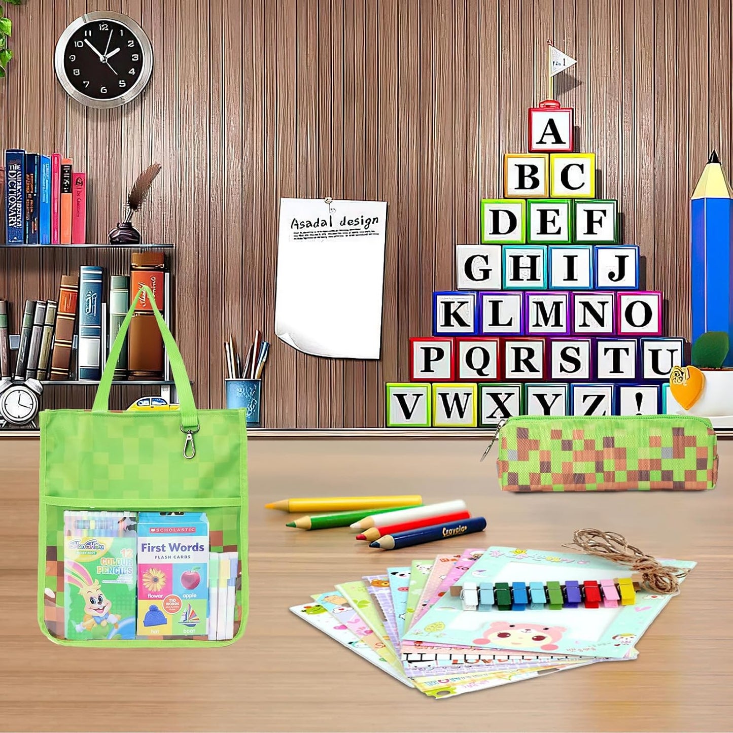 Kids School Tote Bag with Pencil Case – Carry Learning in Style