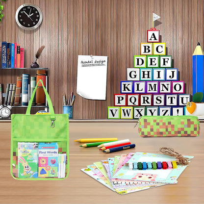 Kids School Tote Bag with Pencil Case – Carry Learning in Style